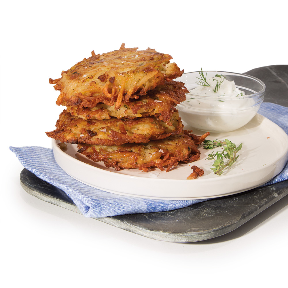 Potato Latkes Sour Cream Dill