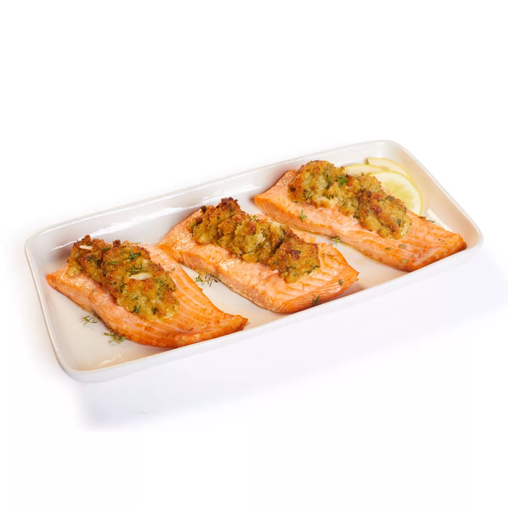 Crab Stuffed Salmon Fillet