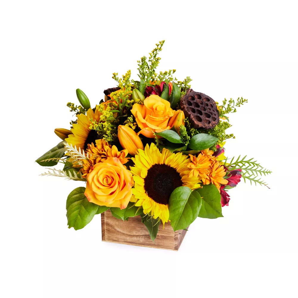 Golden Glow Fall Holiday Arrangement