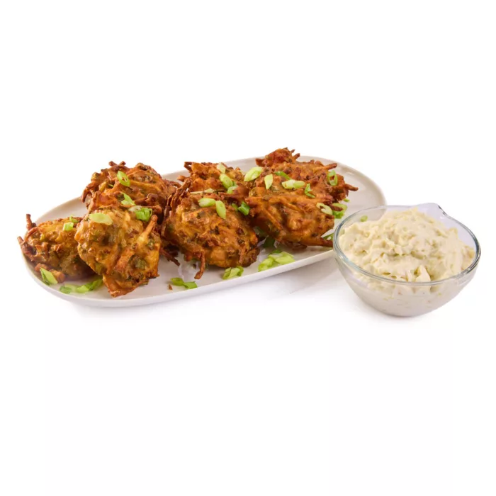 Savory Sage Sweet Potato Fritters with Roasted Leek Aioli