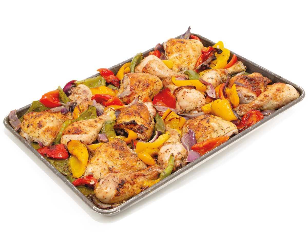 Italian Sweet Pepper, Chicken Sheet Pan Meal