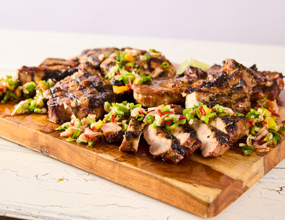 Thai Pork Steak with Chili Relish