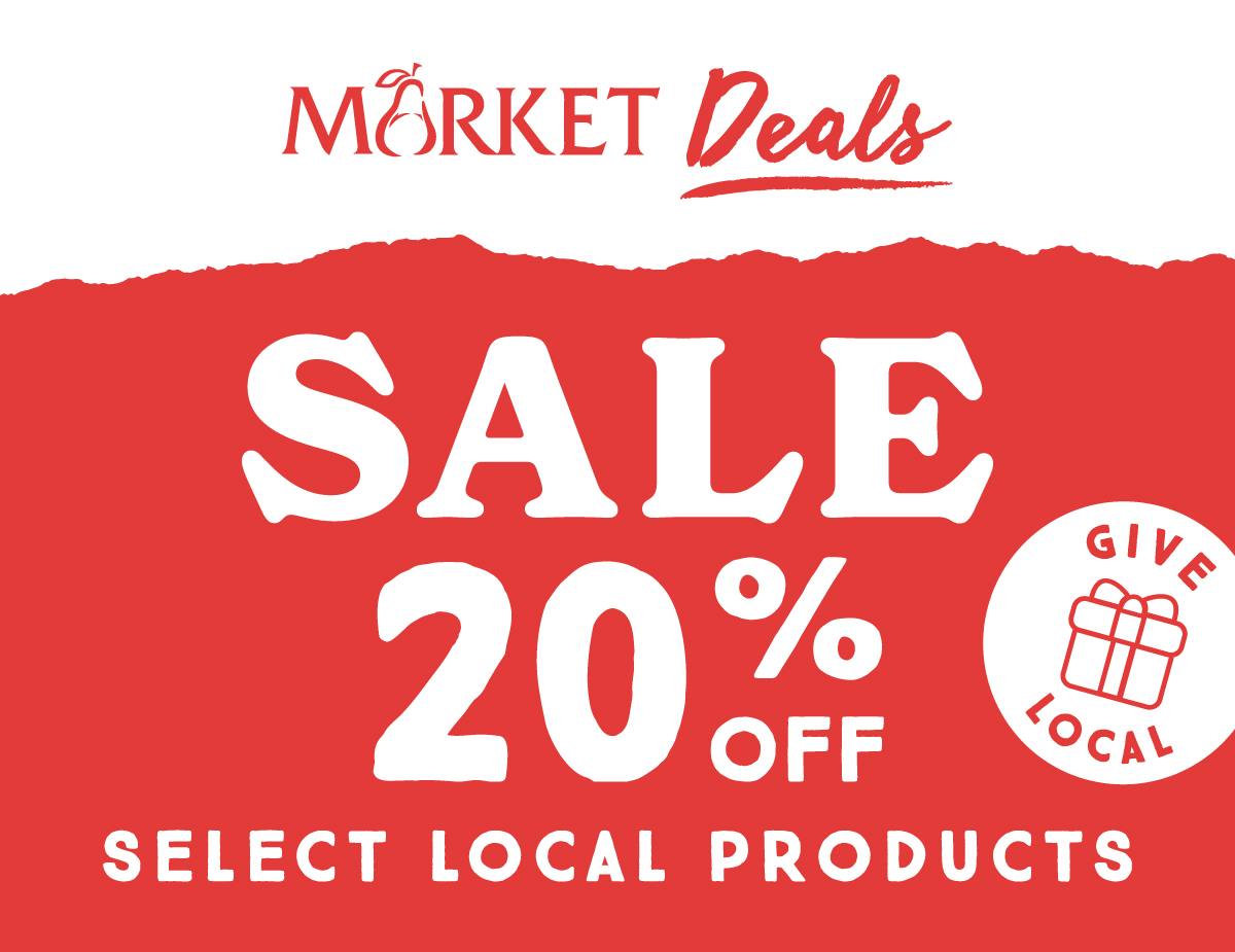 Market Deals - 20% off select local products