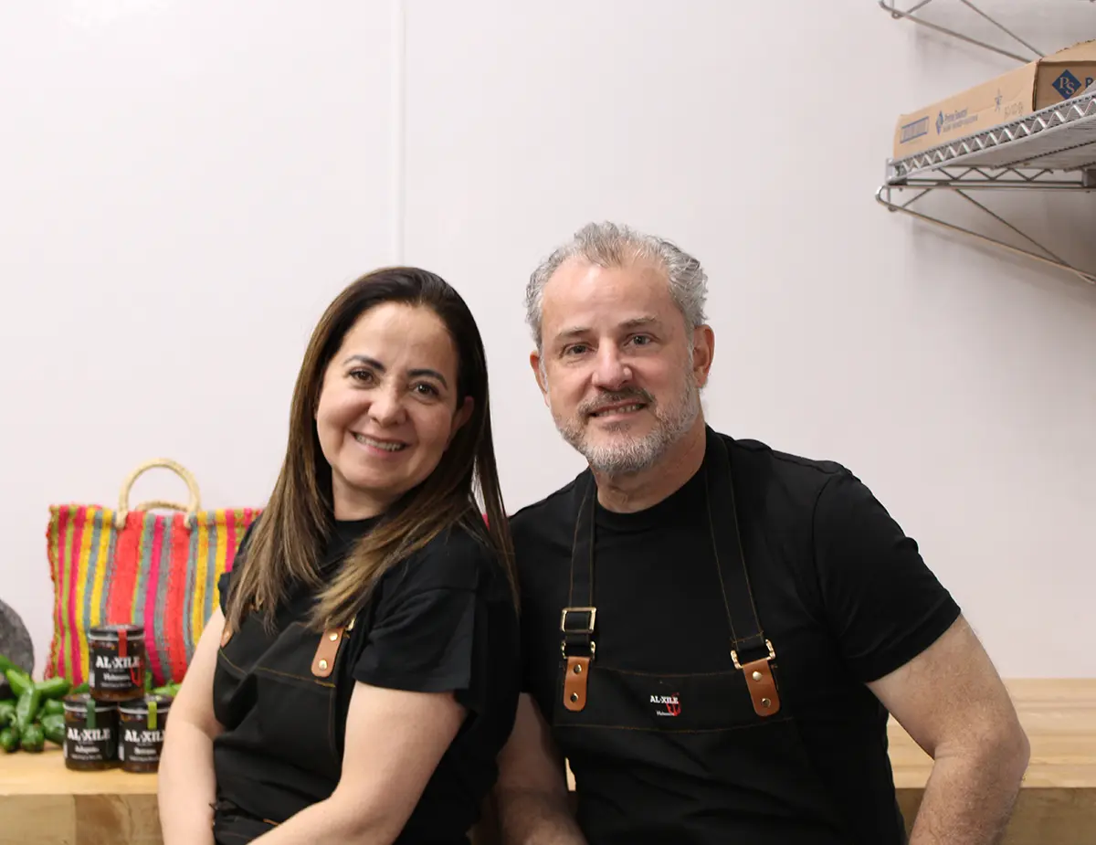 Nora and Oscar creators of Al Xile Chili Crisp